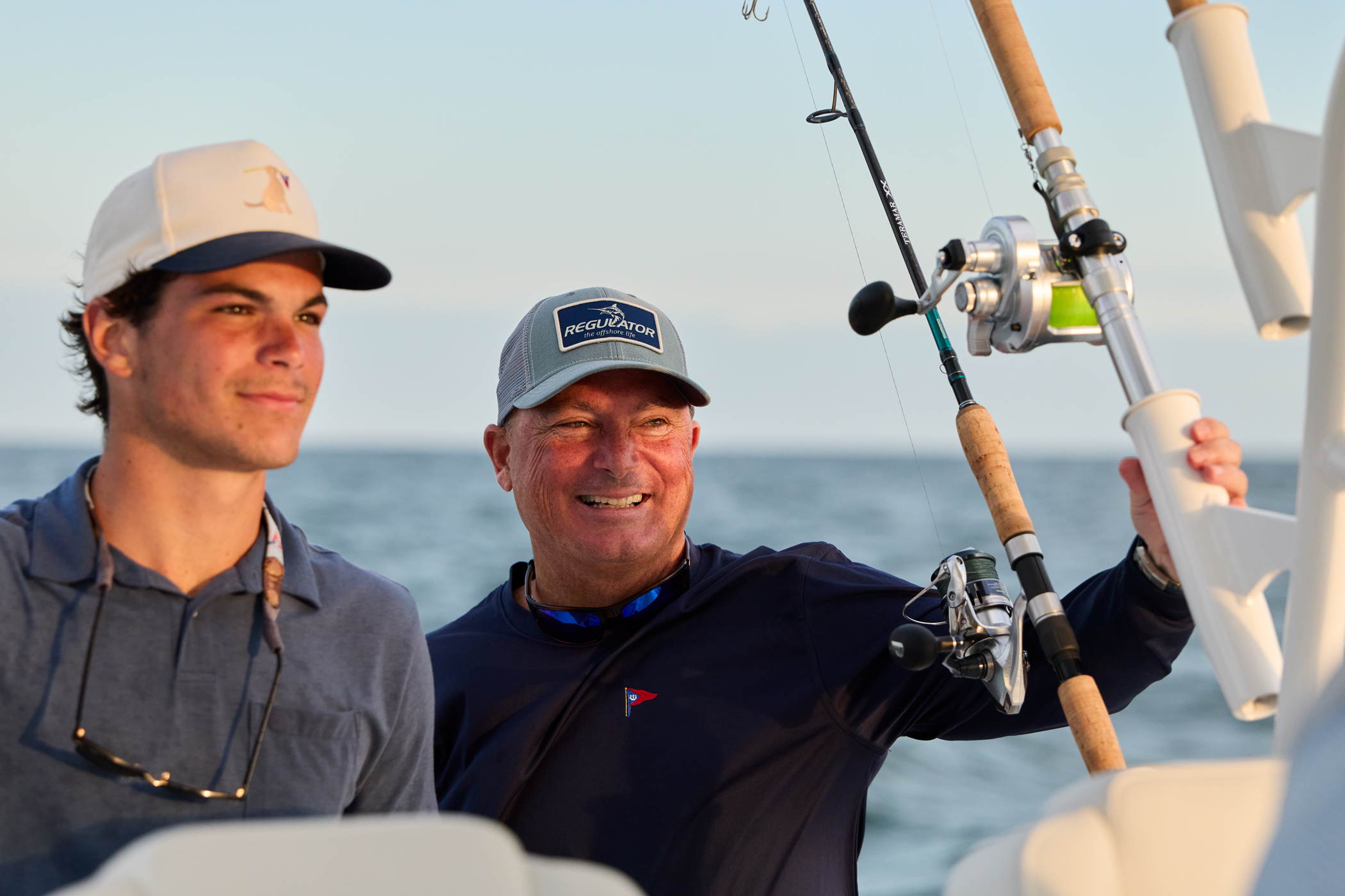Reg31 2100X1400 Lifestyle Dad & Son At Aft Rocket Regulator Cape Cod 00 83 WG