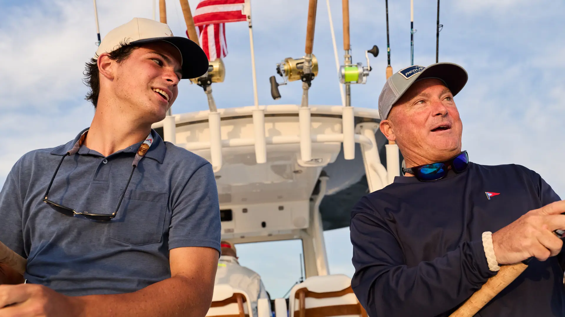 Reg31 2100X1400 Lifestyle Dad & Son Fish & Bond Moment Regulator Cape Cod 00 76 WG