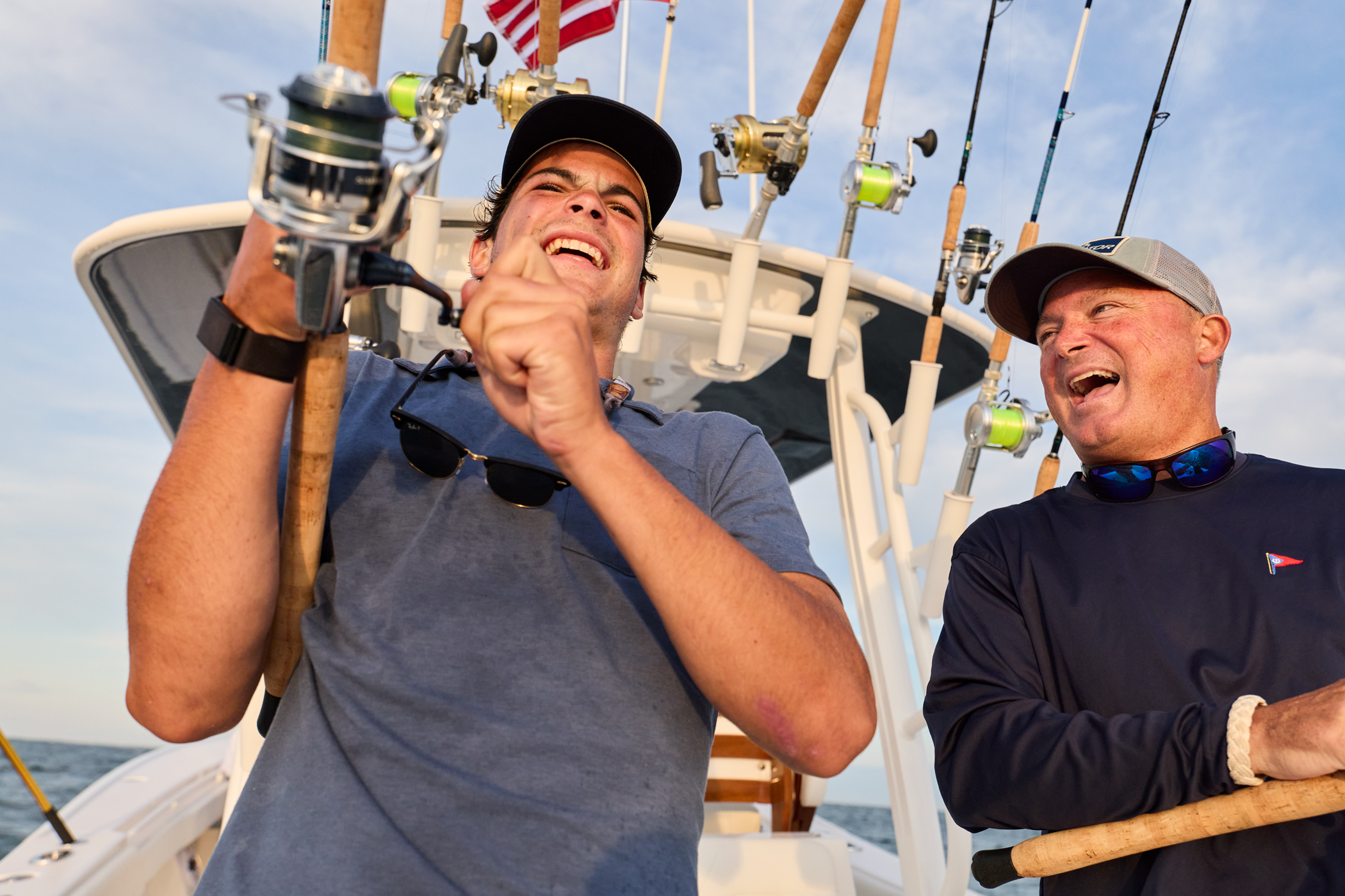 Reg31 2100X1400 Lifestyle Dad Eggs On Son Fishing Regulator Cape Cod 00 73 WG